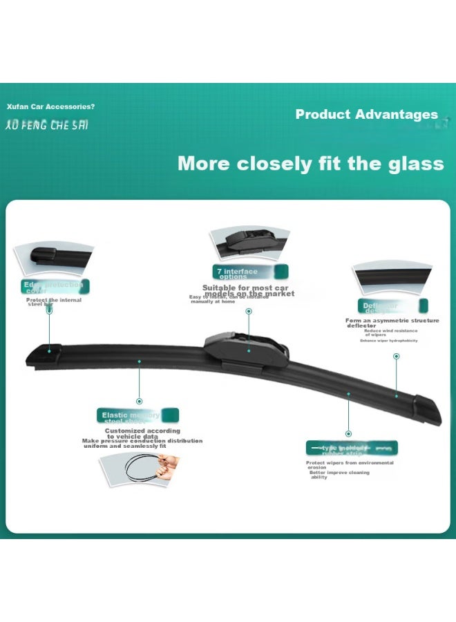 Xufengcheshi (xufeng) Gac Trumpchi Gs4 Windshield Wipers For 2015 Models, Legacy-specific Boneless Wiper Blades, Car Accessories, Original Equipment Manufacturer (oem) - Image 3