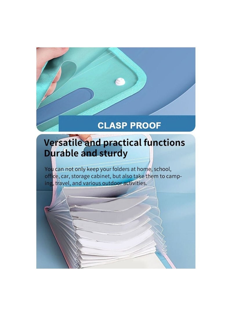 13 Pocket File Folders Portable A4 Letter Size - Image 4