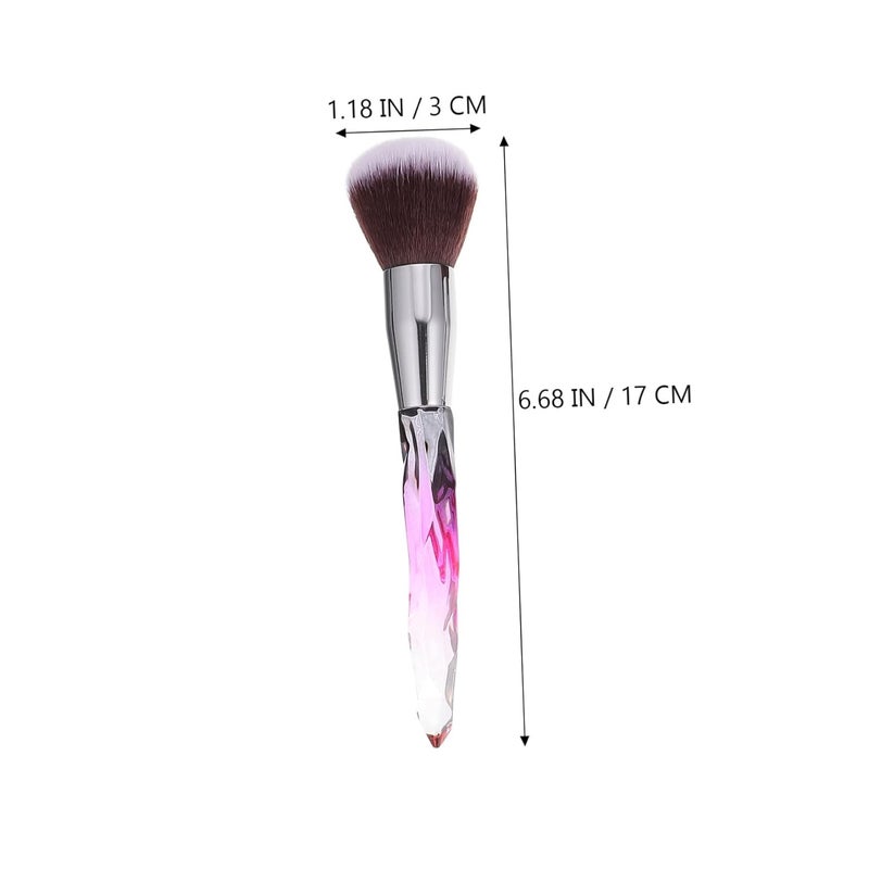 10-Piece Glass Diamond Makeup Brush Set Plastic Handles – Professional Foundation Eyeliner and Powder Brushes for Women – for Daily Use and Travel - Image 5