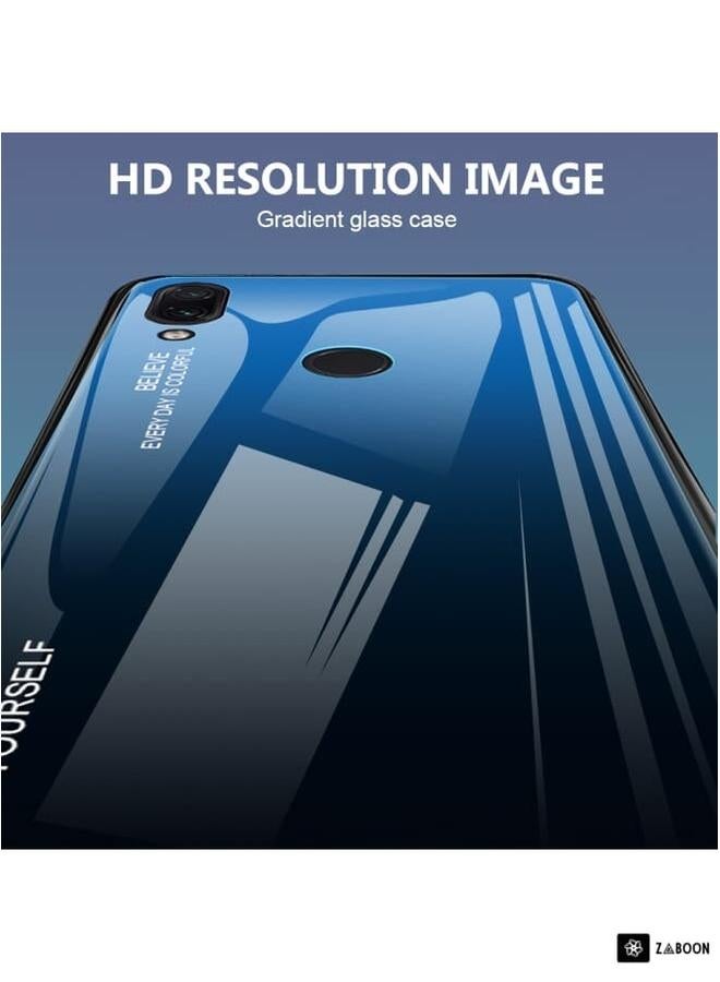 Zaboon Protective Case Cover For Xiaomi Redmi Note 7 Gradient Color Glass Case  - Image 5