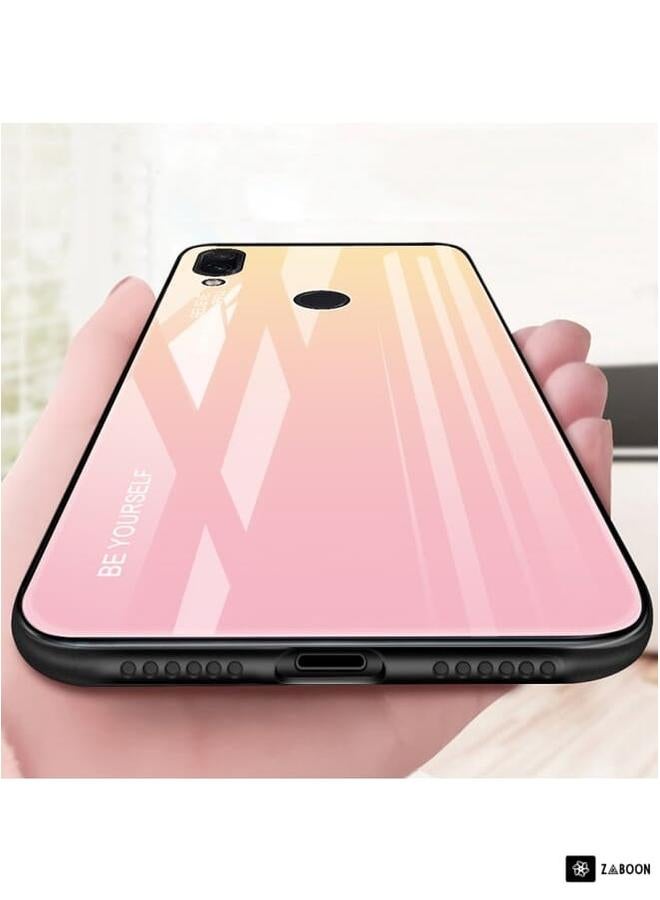 Zaboon Protective Case Cover For Xiaomi Redmi Note 7 Gradient Color Glass Case  - Image 3