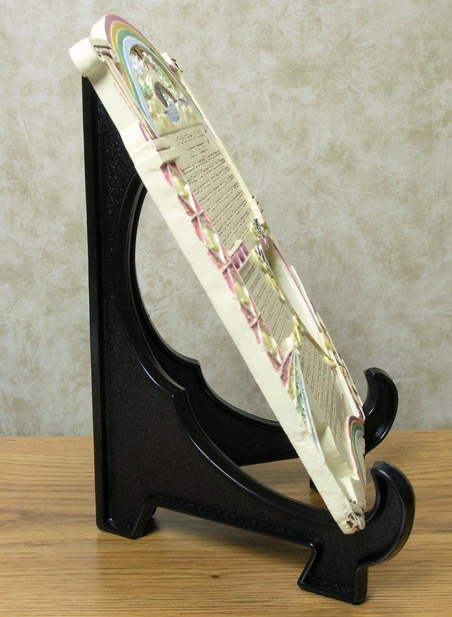 بانبيري ديزاينز حوامل بانبيري ديزاينز - حوامل أطباق سوداء قابلة للطي بارتفاع 9 بوصات - حامل كتب - حامل عرض وصفات - حامل عرض أعمال فنية - عبوة من 10 قطع - Image 2