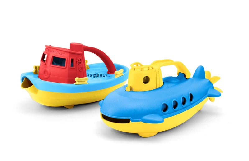 Green Toys Tug Boat & Submarine Combo Pack - Image 4