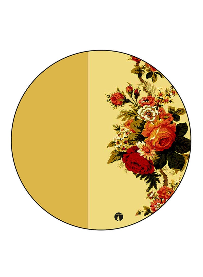 RKN Flowers Printed Fridge Magnet Round  Multicolour - Image 2