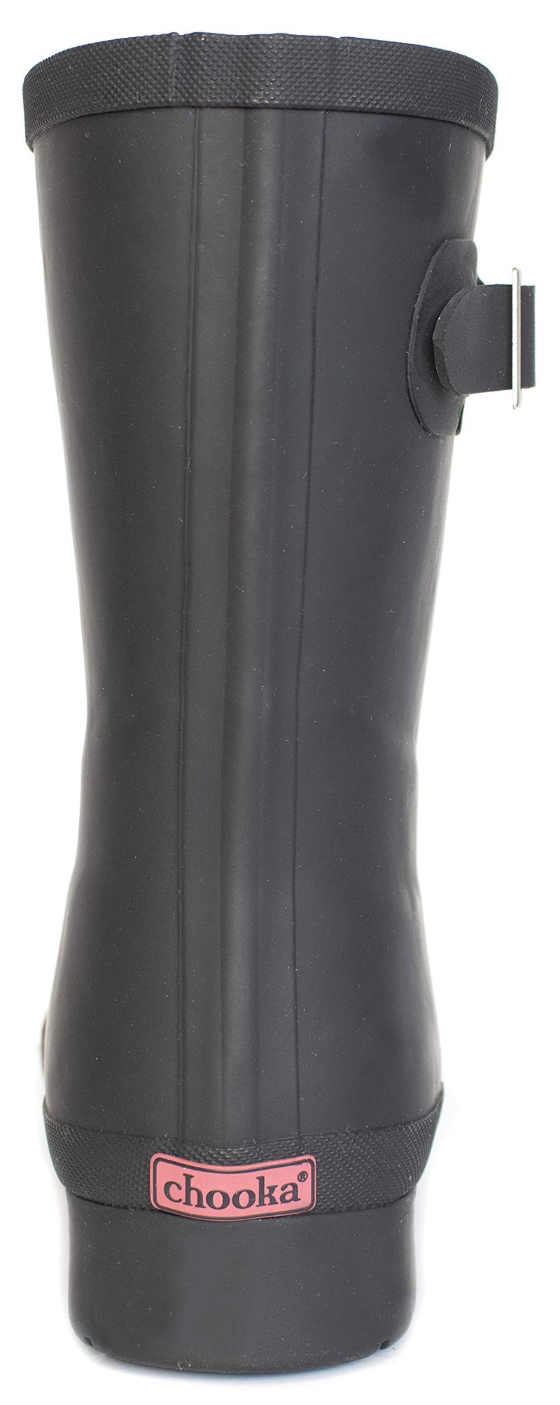 Chooka Women’s Waterproof Solid Mid-Height Rain Boot – Durable Rubber, Memory Foam Insole, Non-Slip Outsole, All-Weather Comfort, Black, 6 M - Image 5