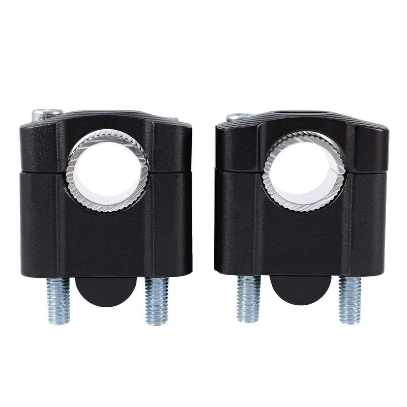 MOTLTECH Motorcycle Handlebar Risers for 1-1/8"(28mm) 7/8" (22mm) Universal Handlebars Clamp Riser Taper Dirt Bike Motocross, Black