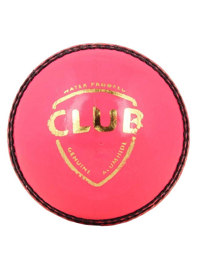 SG Leather Cricket Ball, Size Club, (Pink), Standard - Image 1