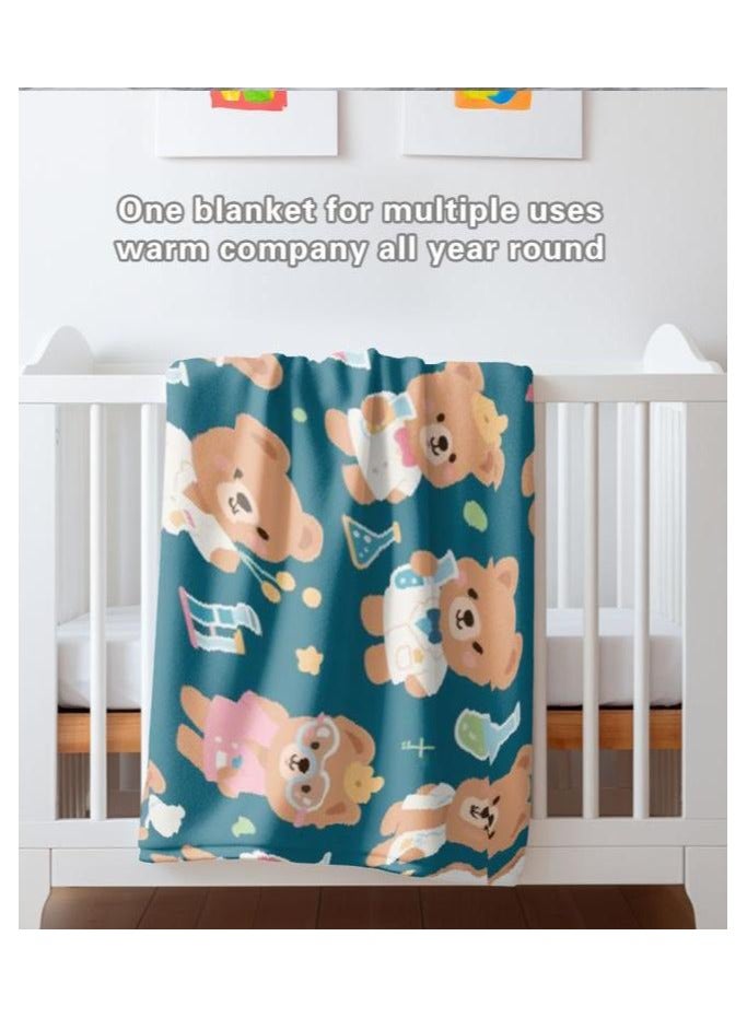 general Flannel thin blanket (warm and comfortable, suitable for sleep, gaming, dust removal and sandproof) 150cm*200cm - 1071 - Image 5