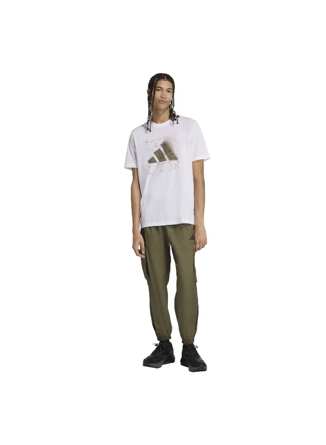 adidas Adidas M Ct Logo T White Graphic Tee (Short Sleeve) T-Shirts For Men
