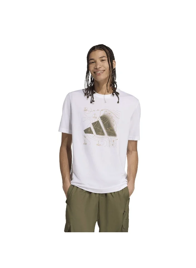 adidas Adidas M Ct Logo T White Graphic Tee (Short Sleeve) T-Shirts For Men