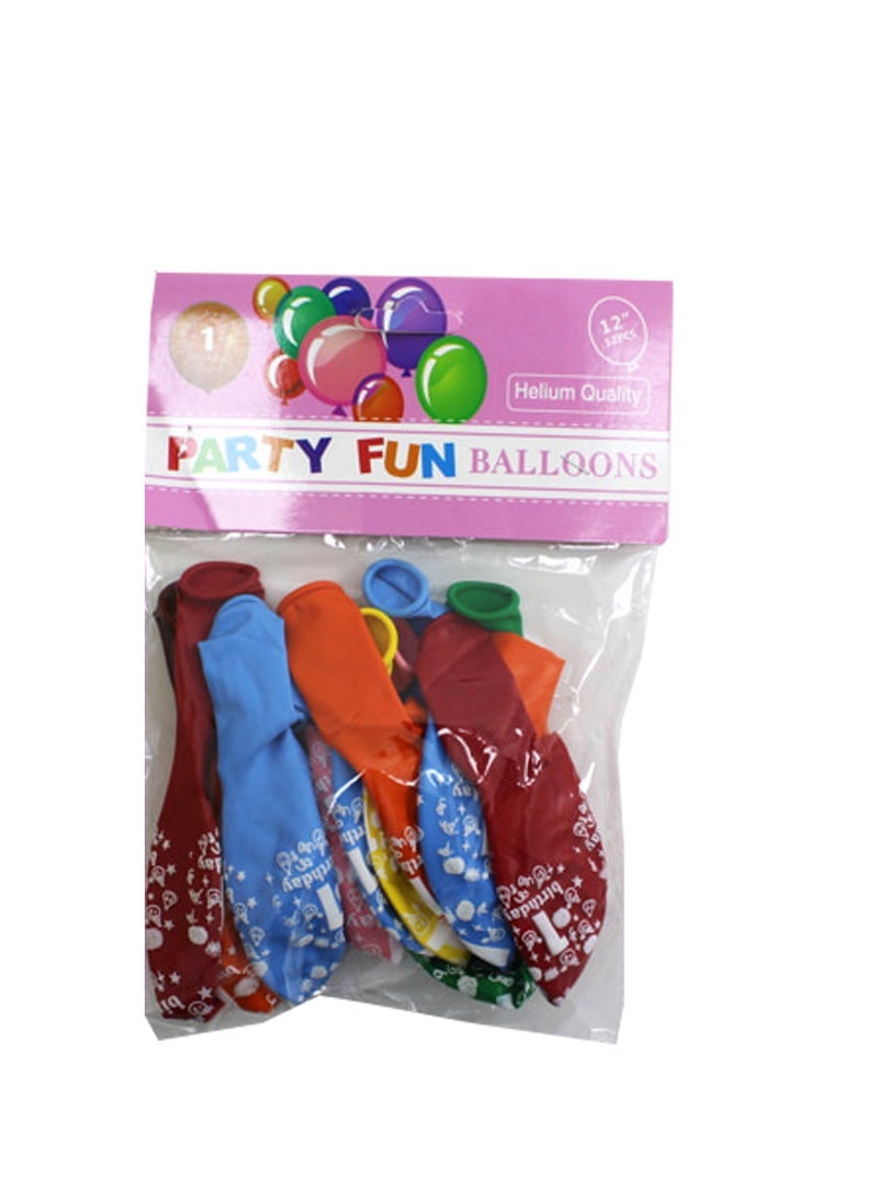 بارتي فن عيد ميلاد سعيد 12 بالونات - رقم 1 - Image 2