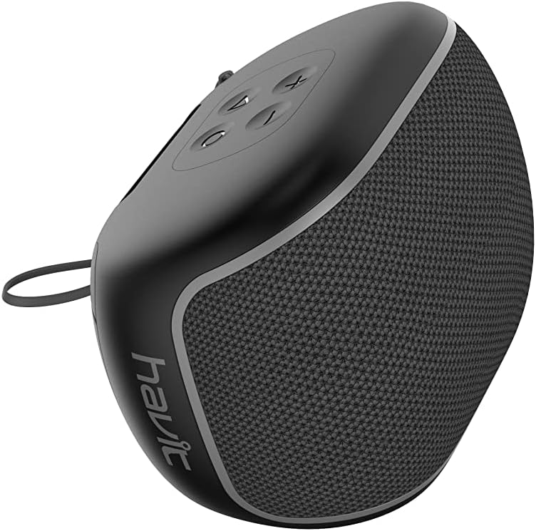 havit SK800BT Portable Waterproof Speaker with Pro Sound, Powerful Audio, Punchy Bass, Ultra-Compact Size, Dustproof, Wireless Bluetooth Streaming, 6 Hours of Playtime - Black - Image 4