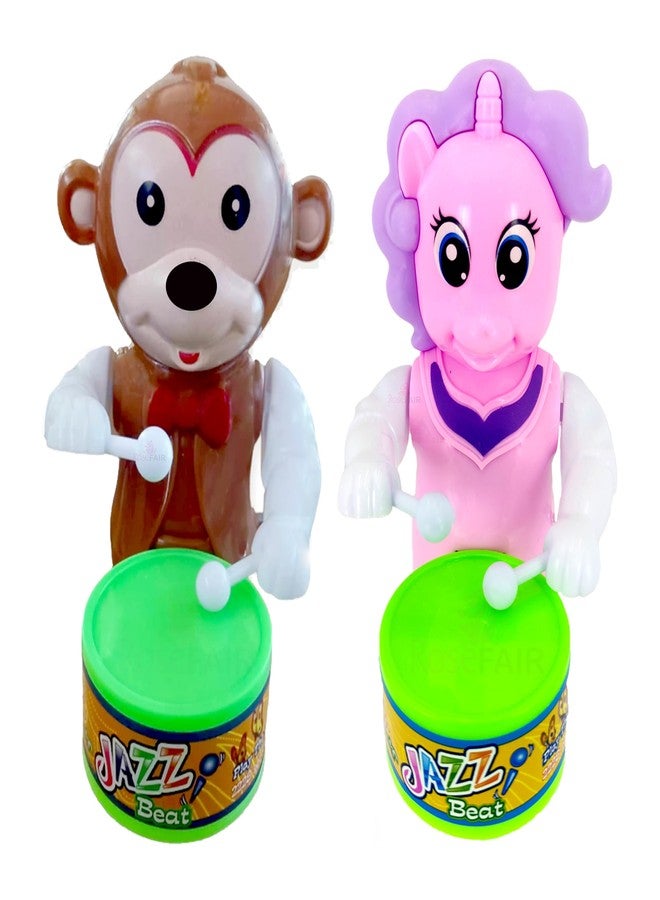 ROSEFAIR Drummer Toy with Drumming and Dancing Action for Kids Newborn Rattle Baby Toy (Multicolor) - Image 1