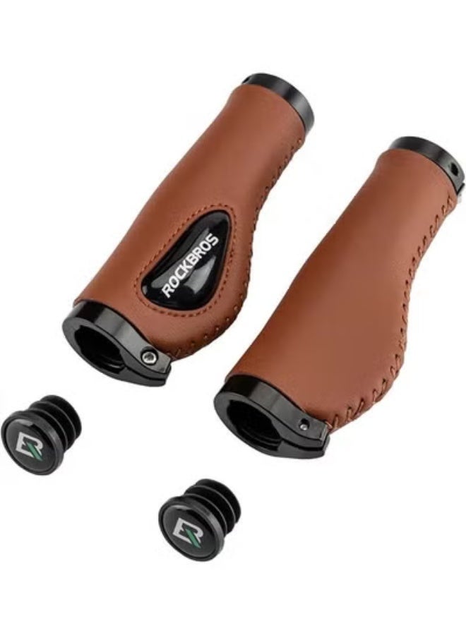 ROCKBROS Bike Handle Grips Ergonomics Design Soft Gel Dual Lock on Bicycle Handlebar Grips for Mountain MTB MBX Bike Electric  Scooter - Image 1
