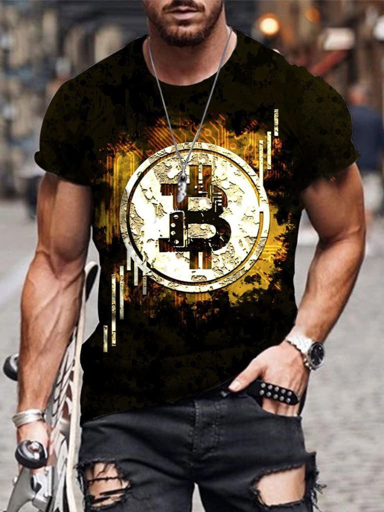 New summer men's 3D digital printed T-shirt 2021 trendy plus size casual comfortable men's bottoming shirt short sleeve - Image 1