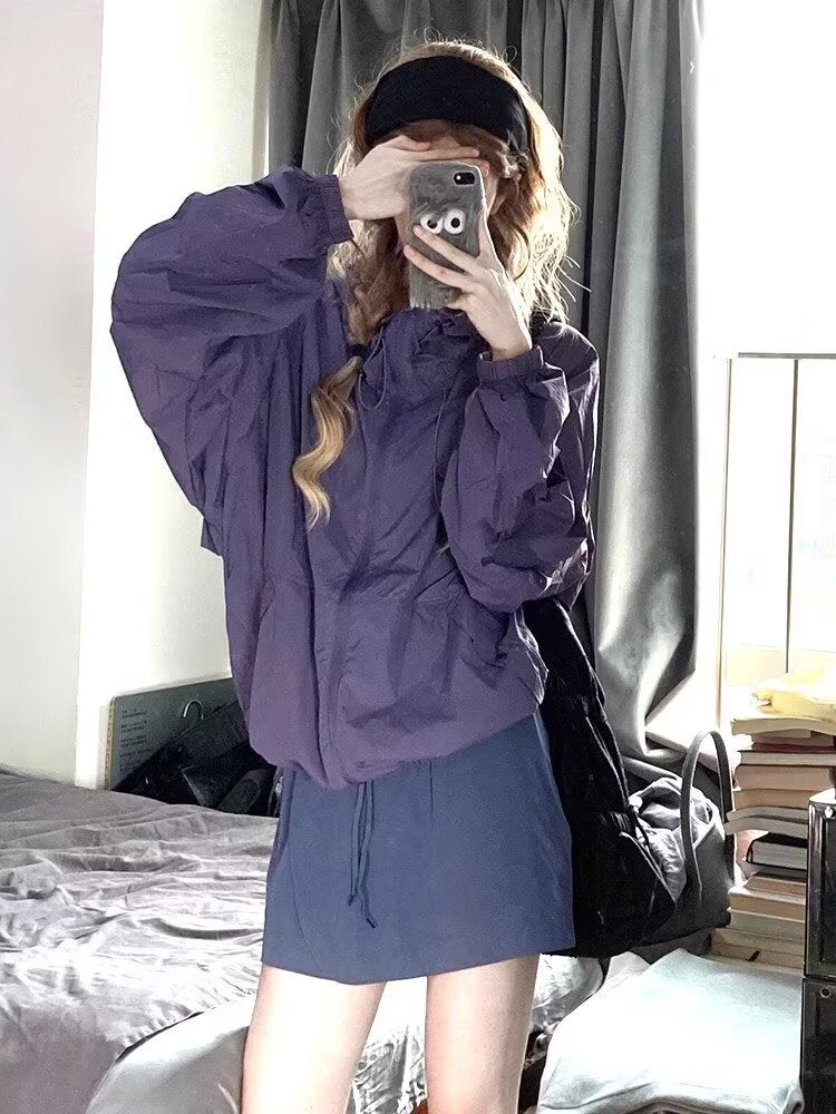 Workwear Jacket For Women Neutral Style Sun Protection Clothing For Women Outdoor Sports Jacket Sun Protection Clothing Hooded Korean Style - Image 4