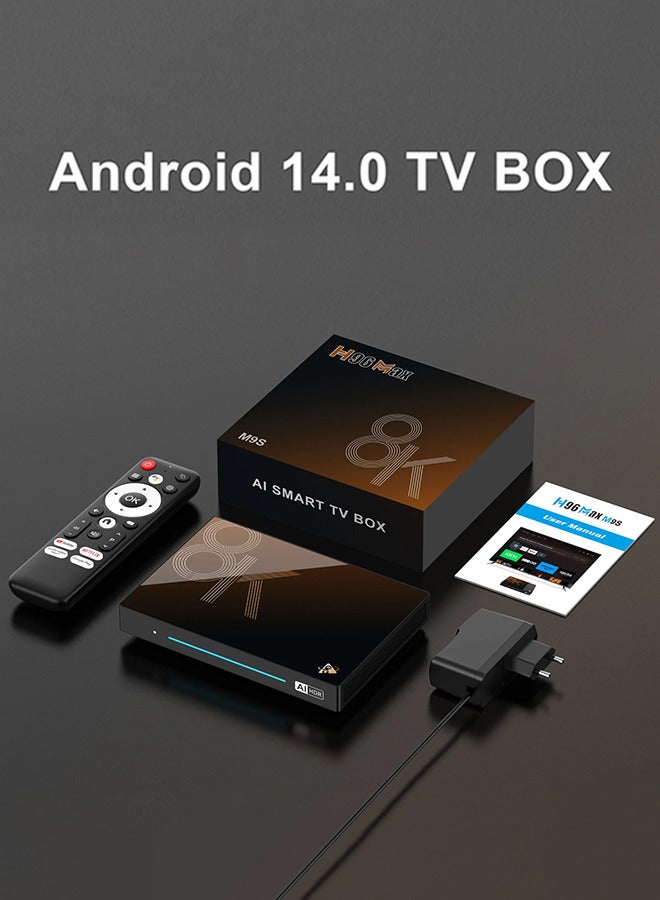 صندوق تلفزيون Android14 AI VisionPQ TV Box Rockchip RK3576 ثماني النواة يدعم فك تشفير الفيديو بدقة 8K فائقة 8K 8G 128G LPDDR4 مشغل وسائط ذكي جهاز استقبال ذكي