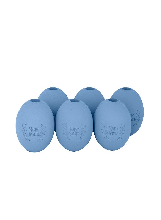 Harry Barker Natural Rubber Dog Fetch Balls, Durable High-Bounce Interactive Toy with Safety Air Vent, Treat-Stuffable Rubber Balls for Dogs, 2.5 Inch, 6-Pack - Image 2