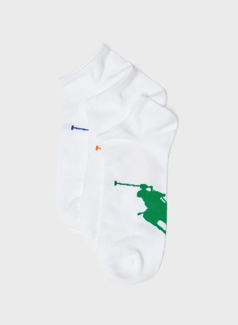 POLO RALPH LAUREN 3 Pack Big Pony Socks