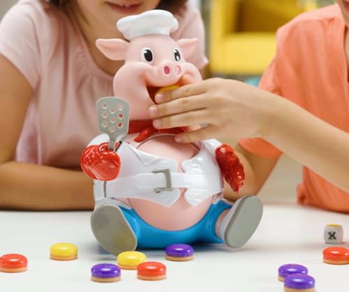 Goliath Pop The Pig - Bigger & Better - Belly-Busting Fun as You Feed Him Burgers and Watch His Belly Grow, Multi Color - Image 5