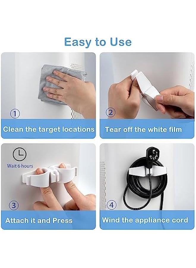 Cord Organizer for Appliances, 8 Pack Upgraded Kitchen Appliance Cord Organizer Stick On Appliance Wire Organizer Wire Wrapper for Kitchen Appliances Mixers, Coffee Maker, Pressure Cooker - Image 5