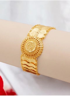 GOLDMAX Elegant 21k Gold Plated Bracelet For Women Size 20 + 4cm  - Image 1