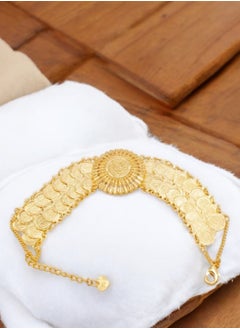 GOLDMAX Elegant 21k Gold Plated Bracelet For Women Size 20 + 4cm  - Image 2
