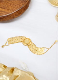 GOLDMAX Elegant 21k Gold Plated Bracelet For Women Size 20 + 4cm  - Image 3