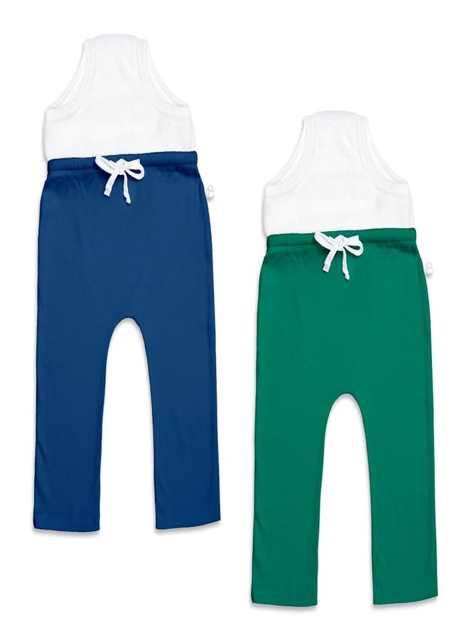 superbottoms Diaper Pants | Cotton Baby Cotton Pants with Attached Padded Underwear | Ideal for Diaper-Free Time, Outings & Potty Training | Unisex Solid Print | 3-4Y | Soft Fit - Image 1