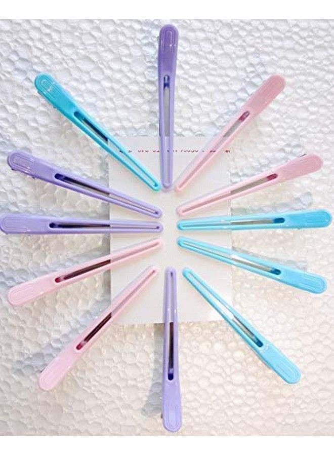 Osking Professional Hairdressing Salon Hair Styling Hair Section Clips For Women Parlor Use Hair Sectioning Clips For Men And Women(Set Of 12) Multicolor - Image 3