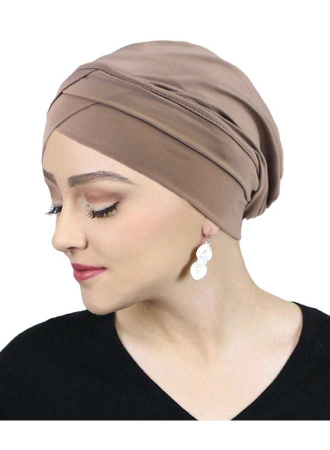 GUSGU المرأة 4 قطعة غطاء الرأس ، وخفيفة الوزن مرنة غطاء الرأس ، غطاء الرأس الكيميائية - Image 3