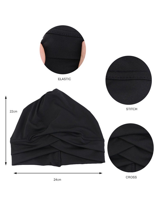 GUSGU المرأة 4 قطعة غطاء الرأس ، وخفيفة الوزن مرنة غطاء الرأس ، غطاء الرأس الكيميائية - Image 2