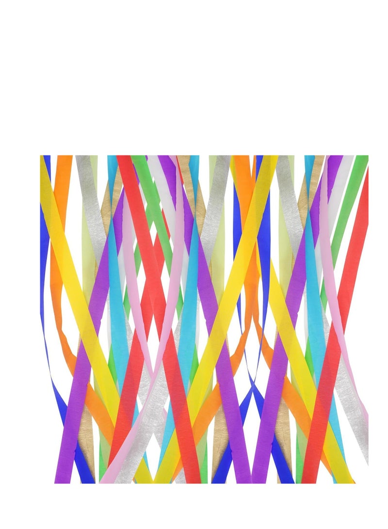 Flamingo Crepe Paper Streamer Rolls Hanging Party Decoration Total 10 Rolls Theme Party Streamer for Wedding Bridal Baby Shower Birthday DIY Art Project Supplies (Rainbow colour) - Image 3