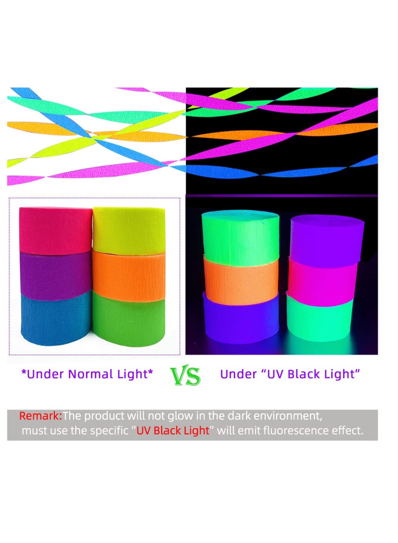 Flamingo Crepe Paper Streamer Rolls Hanging Party Decoration Total 10 Rolls Theme Party Streamer for Wedding Bridal Baby Shower Birthday DIY Art Project Supplies (Rainbow colour) - Image 5