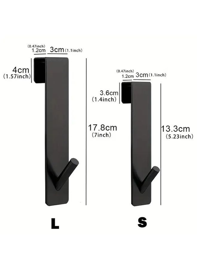 3Pcs Silvery Stainless Steel No Drill Bathroom Hooks Shower Towel Robe Hanger - Image 4