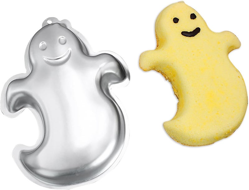 Ghost Shaped Cake Pan Aluminum Nonstick Cake Decorating Mould Birthday/Wedding/Anniversary/Party Cake Baking Pans Tins Bakeware