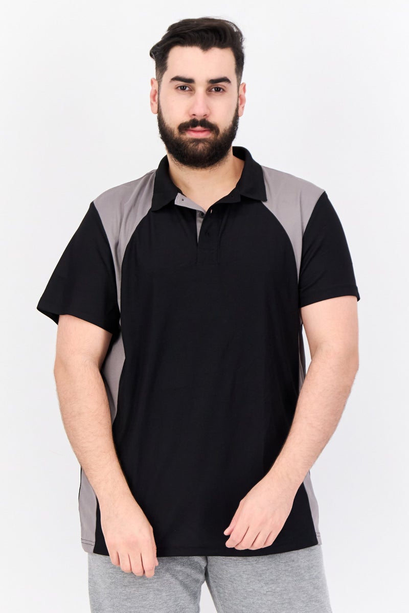 PUMA Men Sportswear Fit Short Sleeves Outdoor Polo Shirt, Black - Image 1
