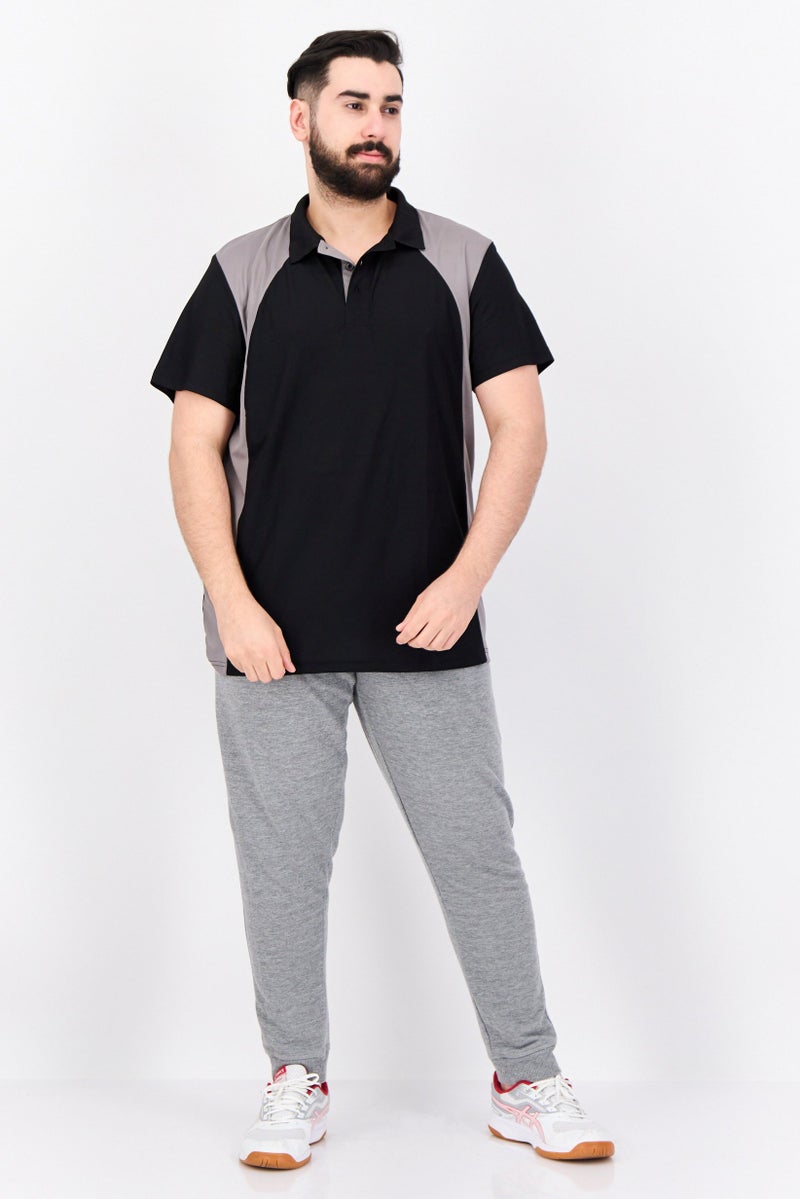 PUMA تي شيرت بولو رياضي للرجال بأكمام قصيرة، خارجي، أسود - Image 4