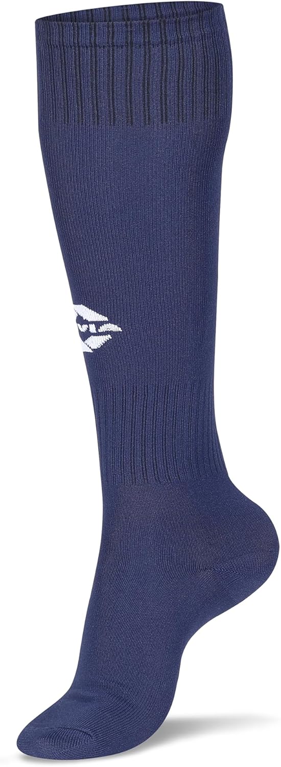 Nivia Plain Encounter Football Stockings, Micro Yarn Stocking, for Men & Women, Knee Length, Soccer Stockings (N. Blue/White,Size-Medium) - Image 5