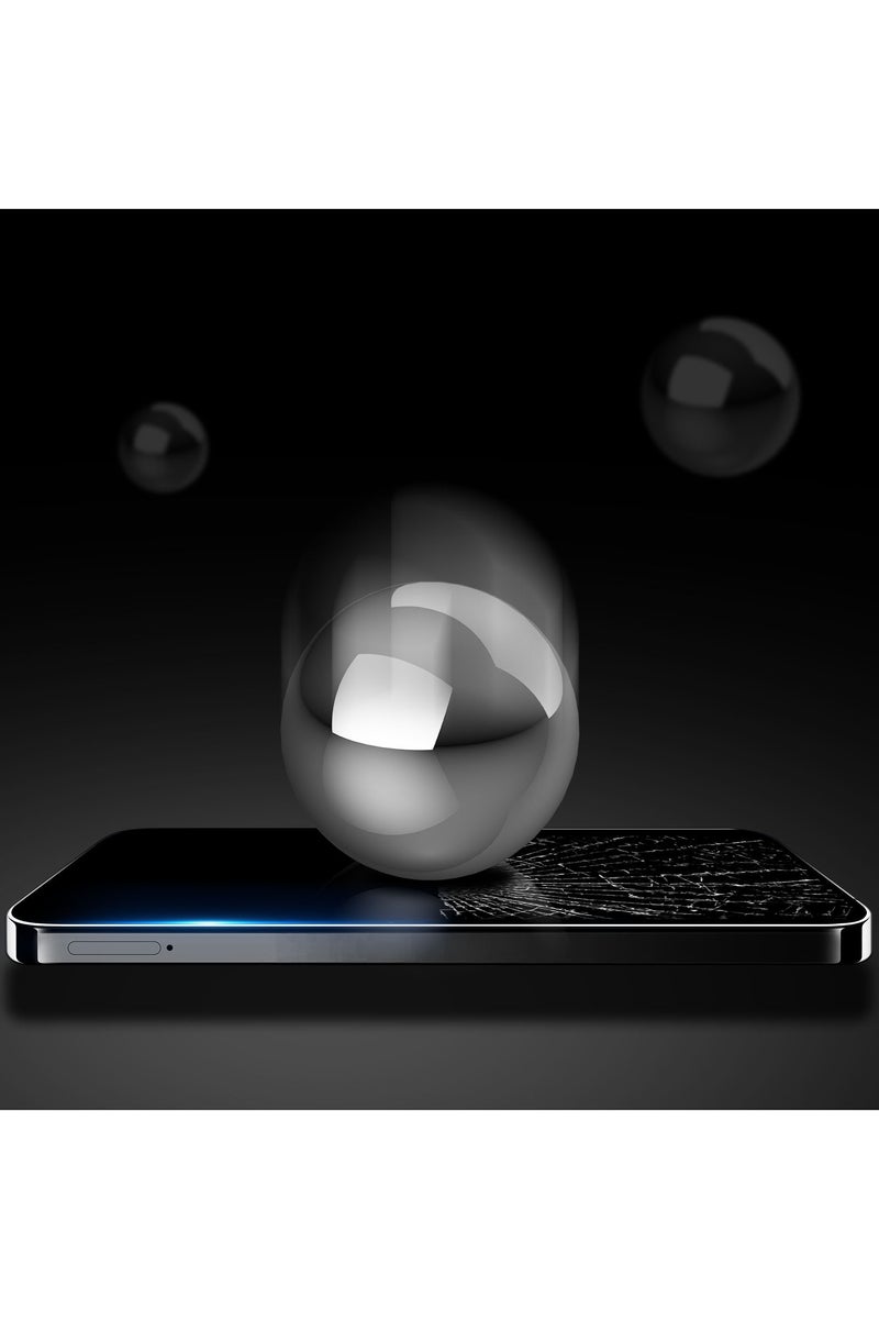 دوكس دوتشيز واقي شاشة من الزجاج المقوى، متوافق مع هاتف Honor 200 Lite، واقي شاشة شفاف بحافة سوداء وتغطية كاملة (غراء كامل وحافة سوداء شفافة) - Image 4