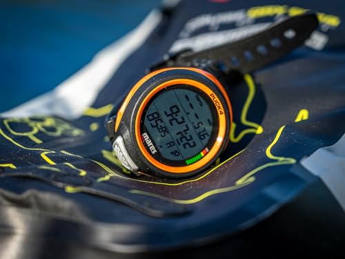 Mares Puck 4 Wrist Dive Computer | Entry-Level Watch-Style One Button Control Underwater Scuba Diving Computer, Black/Orange - Image 4