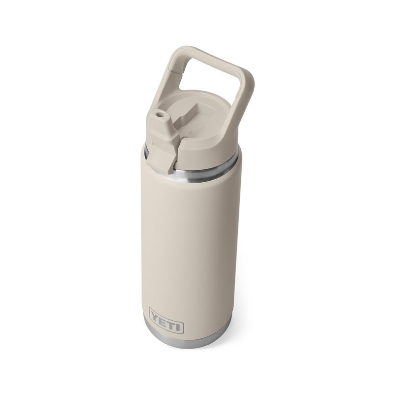 YETI Rambler 26 oz Bottle, Vacuum Insulated, Stainless Steel with Color Matching Straw Cap, Cape Taupe - Image 1