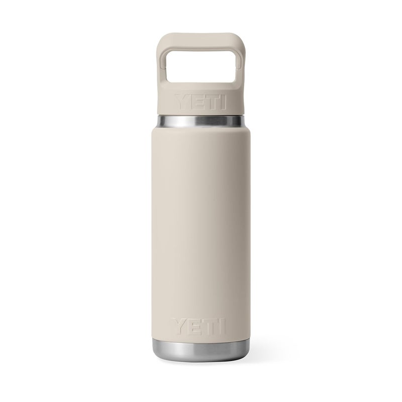 YETI Rambler 26 oz Bottle, Vacuum Insulated, Stainless Steel with Color Matching Straw Cap, Cape Taupe - Image 5