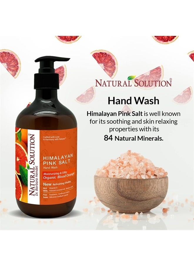 Natural Solution - Liquid Soap, Formulated with Organic Blood Orange & Himalayan Pink Salt, Nourishing and Moisturizing, Hand Wash - 14 oz Each (6 Pack) (8647B-6PK) - Image 1