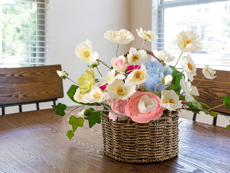 ZYTUYO 6PCS White Poppy Artificial Fake Poppies Flower with Stems Silk Floral for Wedding Bouquet Party Spring Arrangement Home Cemetery Decorations - Image 5
