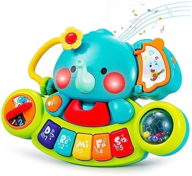 HOLA Toys for 1 Year Old Boy Birthday Gift, 4 in 1 Musical Pounding Xylophone Baby Toys 6-12-18 Months, Montessori Learning Toys for Toddlers 1-3, Early Educational Easter Basket Stuffers - Image 2