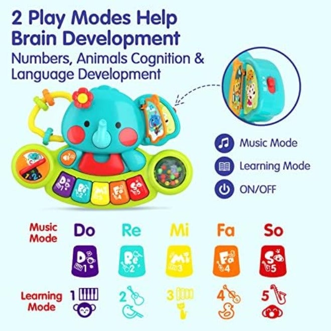 HOLA Toys for 1 Year Old Boy Birthday Gift, 4 in 1 Musical Pounding Xylophone Baby Toys 6-12-18 Months, Montessori Learning Toys for Toddlers 1-3, Early Educational Easter Basket Stuffers - Image 4