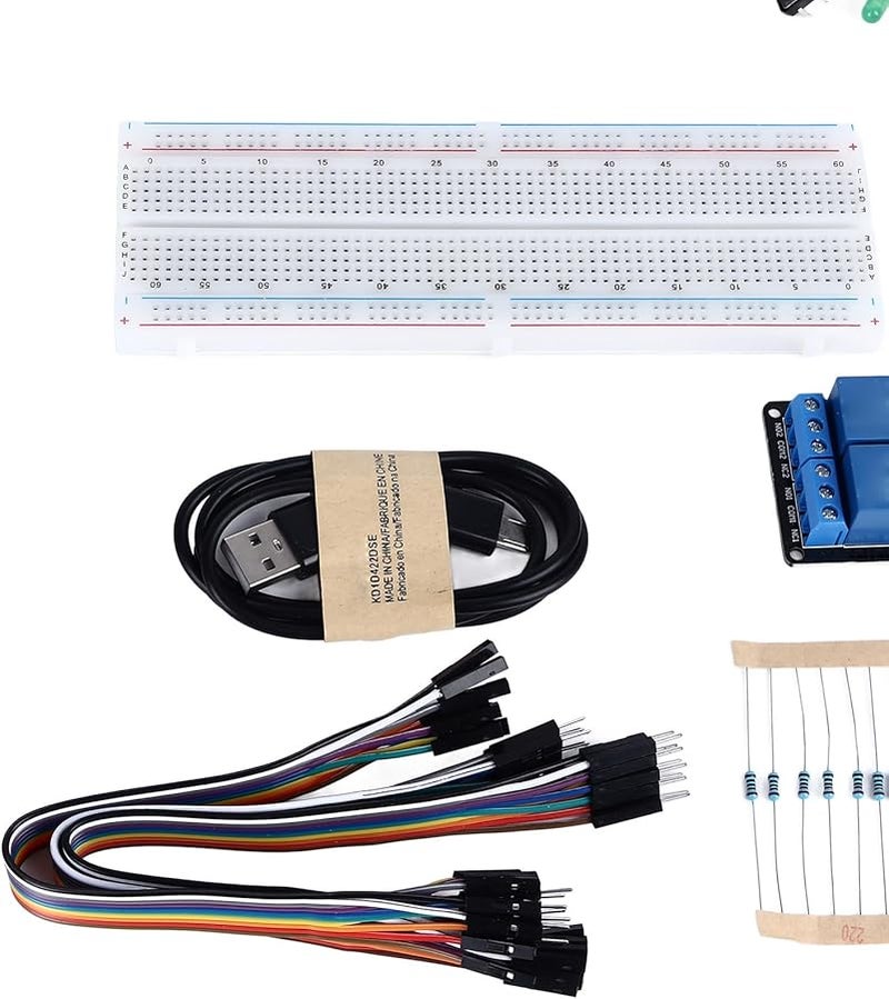Starter Kit with OLED Display Buzzer and LED for Arduino IDE MicroPython Programming - Image 3