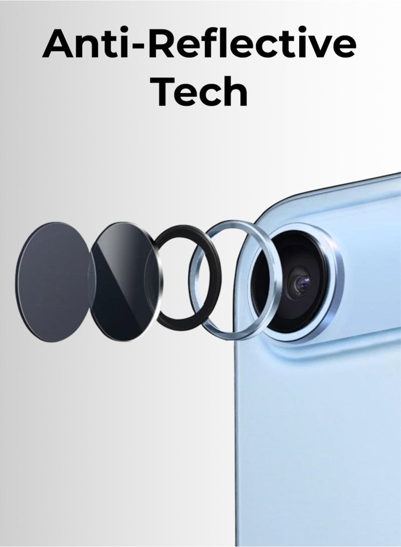 جلاسولوجي iPhone 17Air Premium Lens Protector Ultimate Camera Protection & Scratch Resistance (Blue) - Image 5