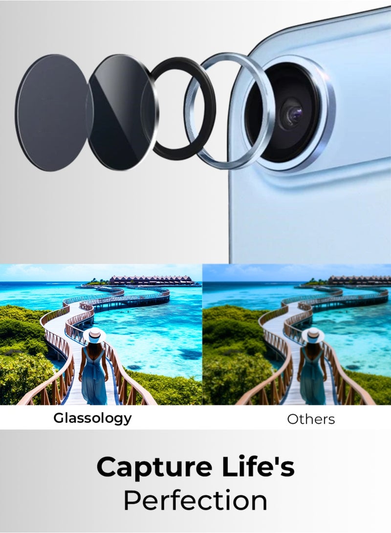 جلاسولوجي iPhone 17Air Premium Lens Protector Ultimate Camera Protection & Scratch Resistance (Blue) - Image 3